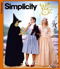 The Wizard Of OZ Costume Sewing Pattern Size Misses 6-22 Simplicity 7808 OOP