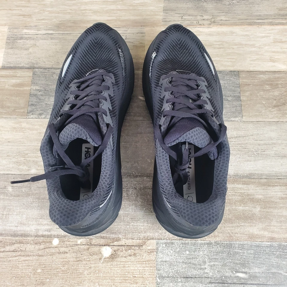 Zapatos deportivos negros con cordones Hoka One One Clifton 9 GTX para mujer talla 10,5 B Foto 4 de 4