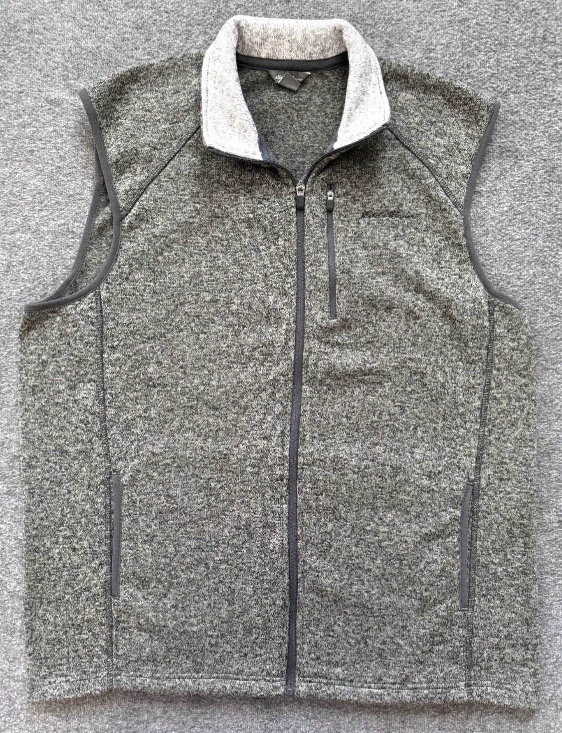 EDDIE BAUER Fleece Vest Men's L Gray Full Zip Speckled Inner Excellent
Opens in a new window or tab