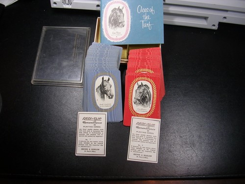 Aces Of The Turf Palenske Playing Cards Vtg Sun Beau - Picture 2 of 8
