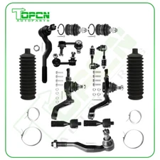 14Pcs Fit For 2001-2004 Toyota Tacoma Front Lower Ball Joints Sway Bar Tie Rod