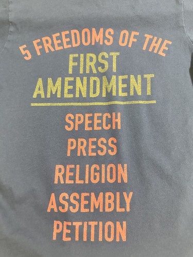 Peek Boy’s Bill Of Rights 1791 5 Freedoms Cotton T-Shirt Size Medium (6/7) - Picture 7 of 8