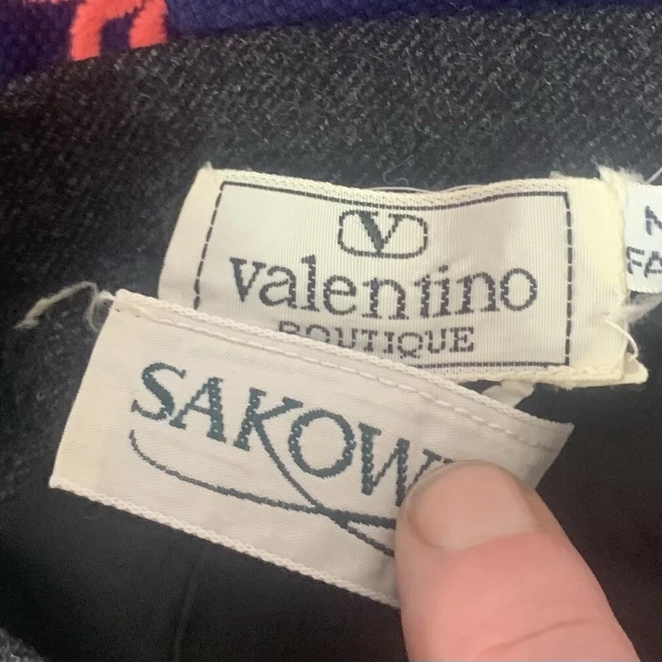 Falda de lana gris Valentino para mujer talla 8 - forrada de seda hecha en Italia ajuste clásico Foto 4 de 4