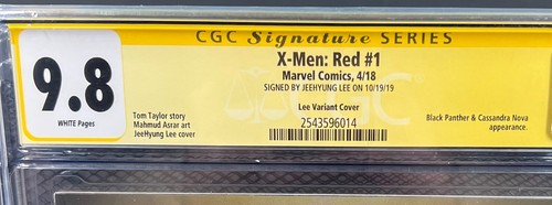 X-Men Red #1 Jeehyung Lee Trade Exclusive CGC SS 9.8 Signed X-23 Marvel - Picture 2 of 3