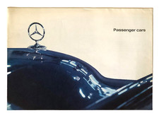 1963 Mercedes Benz Sales Brochure Passenger Cars Poster 190 220 300 230 Vintage