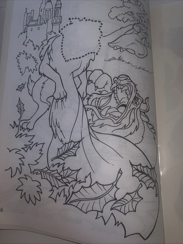 Vintage 1994 Golden Book Disney’s Beauty and The Beast Sticker Fun - Picture 5 of 12