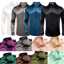 100 Mens Shirt Purple Blue Red T Shirt Short Sleeve Casual Dress Suit Top