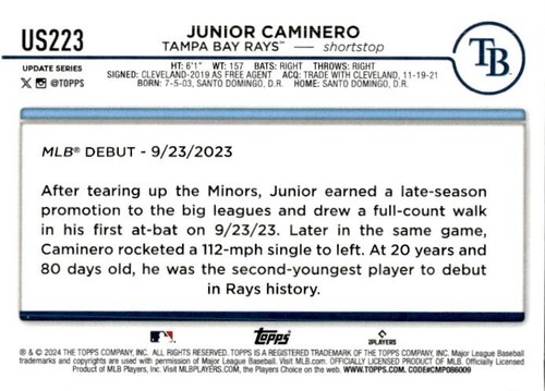 2024 TOPPS UPDATE 176-350 PICK YOUR CARDS TO COMPLETE YOUR SET - Picture 98 of 349