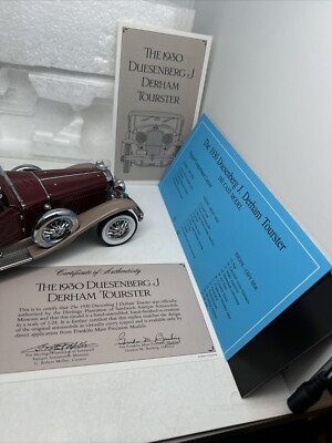 FRANKLIN MINT THE 1930 DUESENBERG J DERHAM TOURSTER 1/24 New! | eBay