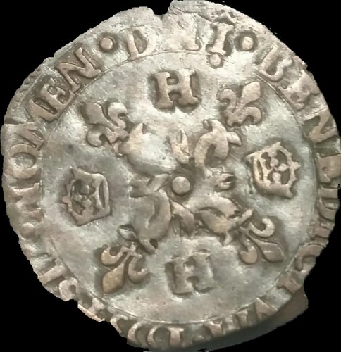 1555 Medieval France Henri II Hammered Silver. Scarce - Picture 2 of 2