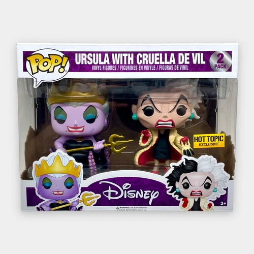 Funko Pop! Disney Villains Exclusive Ursula with Cruella De Vil 2-Pack Hot Topic