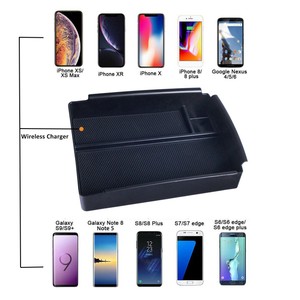 Details About For Tesla Model Xs 20162018 Armrest Organizer Phone Wireless Charger Box