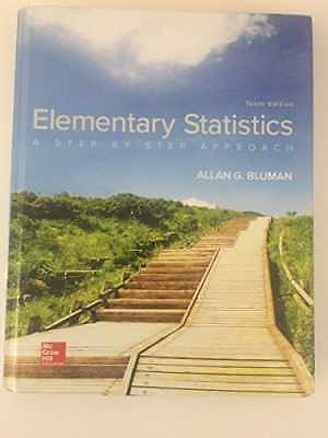 Elementary Statistics: A Step By - Hardcover, by Bluman Allan G. - Very Good