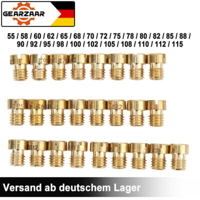 25x Hauptdüse 55-115 M4 Puch Maxi Bing Hercules 4mm Hauptdüsen Zündapp Düsenset