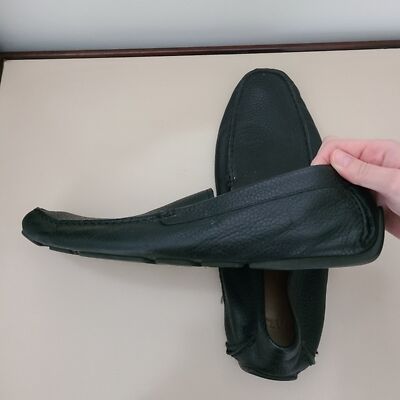 Bally Wander-U-O Pebbled Leather Driver Loafer Black Size 13 Bally Wander-U-O Pebbled Leather Driver Loafer Black Size 13  main image 4