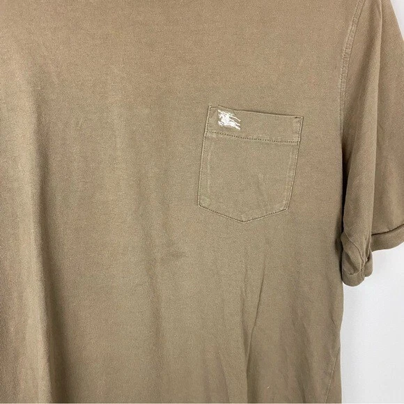 Khaki burberry cheap t shirt