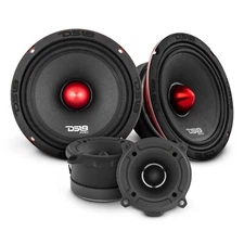 DS18 2x 6.5" Mid-Range Loudspeaker with 2x PRO Super Bullet Tweeters - Pro Audio