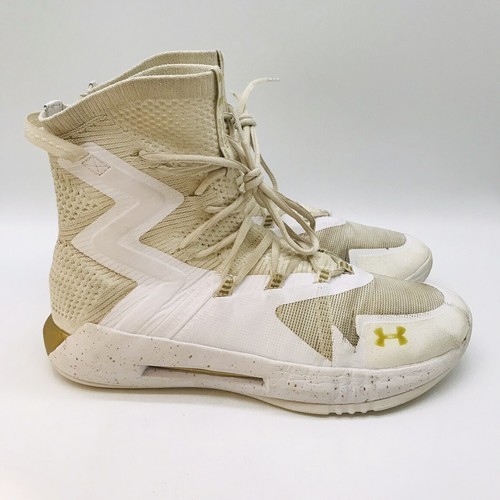 Under Armour Highlight Ace 2.0 Volleyball Shoes size 11 White & Gold Lightweight - Picture 3 of 12