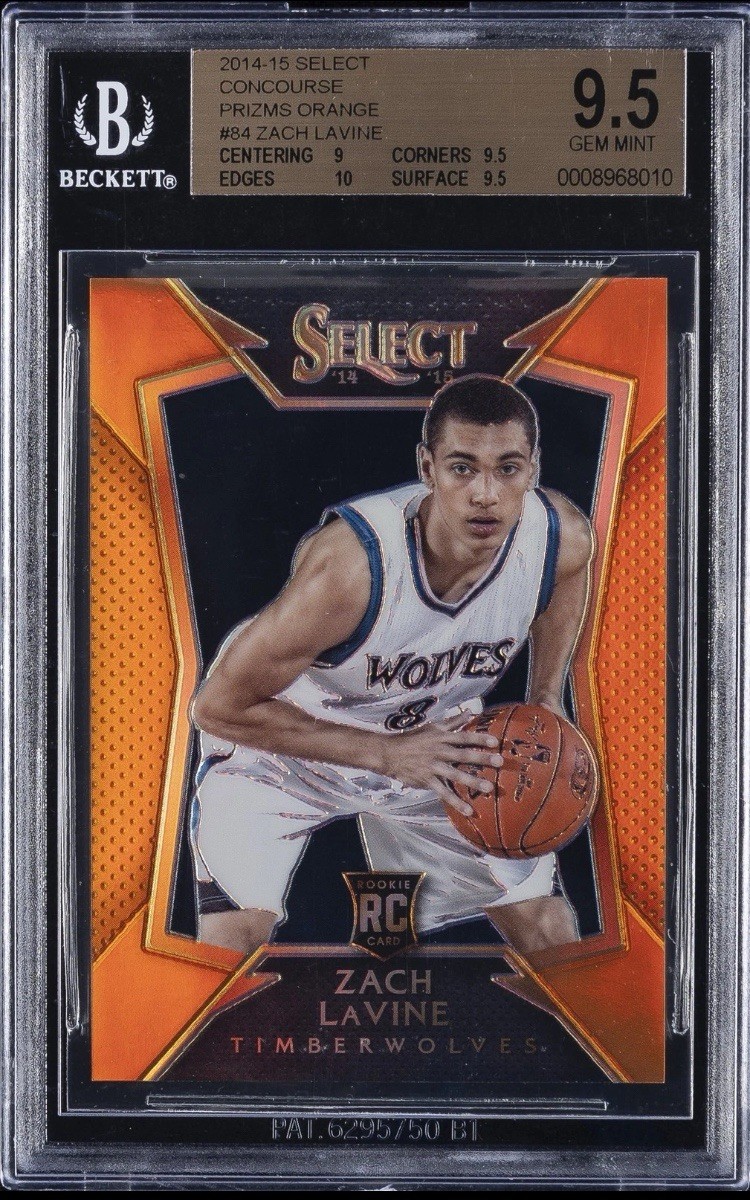 NBA カード Zach Lavine RC 直書きサイン Zach LaVine Minnesota Timberwolves Autographed 2014-15