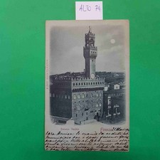 CARTOLINA FIRENZE PALAZZO VECCHIO 1900 VIAGGIATA SCRITTA
