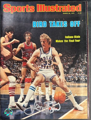 Larry Bird Autographed 3/26/1979 Sports Illustrated No Label Bird Hologram