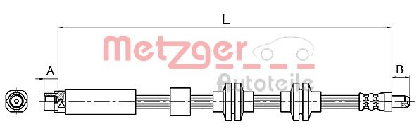 METZGER AUTOTEILE Bremsschlauch 4110143 für BMW - Bild 6