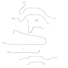 JEGS 13514 Complete Brake Line Set 1963-1966 Chevy C10 GM C1500 2WD Trucks Power