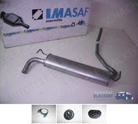 Imasaf Auspuff Endtopf + ZubehöR FüR Fiat Panda + Van 1.2 Turbo 4X4 2012-