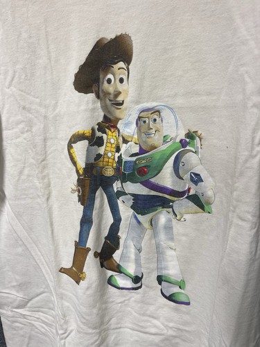 Vintage Toy Story T-Shirt Movie Promo Disney Pixar Buzz Lightyear Woody - Picture 2 of 16