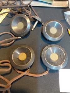 2 Set Vintage Brush Headset Headphone Element / Vintage Ham Operator Untested.