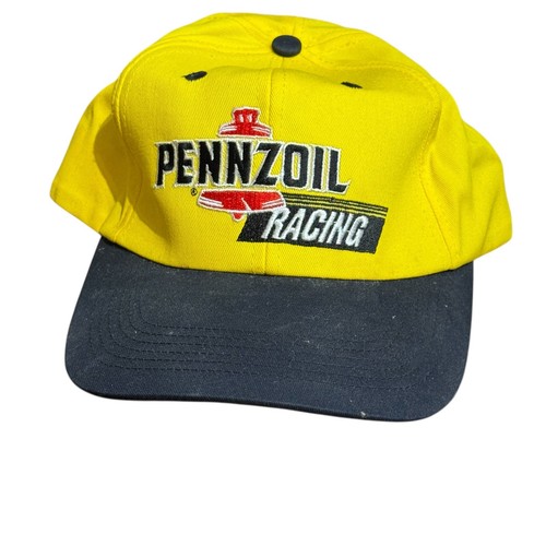 Pennzoil Racing Men's Hat Vtg. Strap Adjustable USA Baseball Cap One Size