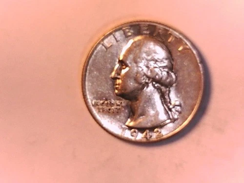 U S 1942 Washington 1/4 Dollar choice extra fine