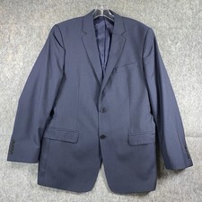 Versace Collection Suit Jacket Men's US 42R Blue Single Breast 2 Button