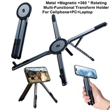Magnetic Phone Holder 3-in-1 Selfie Stick Foldable Tripod Stand for iPhone iPad