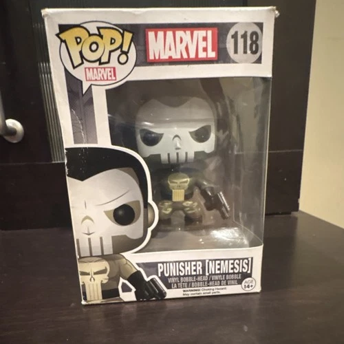 Funko Pop! Vinyl: Marvel - Punisher (Nemesis) #118 Box Damage