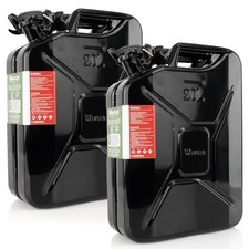 Wavian USA Authentic NATO Jerry Can - 20L Black - EPA  CARB Compliant - 2-Pack