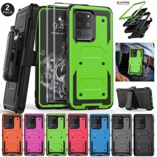 For Samsung S20 FE S20 S20 Ultra 5G Phone Case Cover Belt Clip Screen Protector