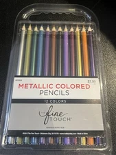 The Fine Touch Metallic Colored Pencils 12 Colors 665984