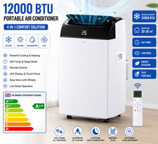 Image of 12000 BTU Portable Air Conditioner 4 In 1 Cooling Heating Dehumidifier Remote
