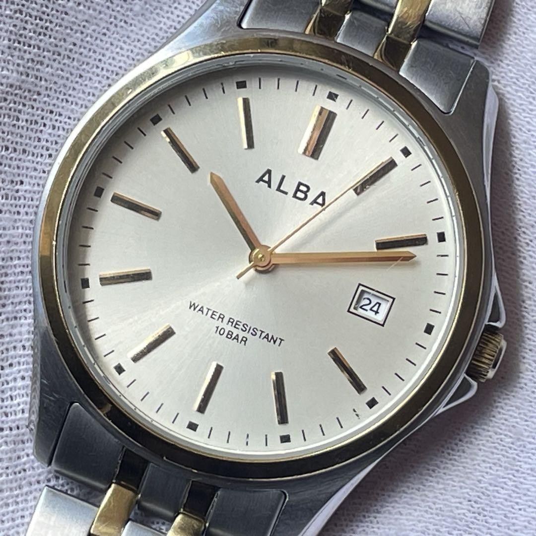 N32 腕時計 ALBA TITANIUM WATER 10BAR RESIST SEIKO Watch ALBA Quartz Titanium Waterproof AQPJ401 Men's