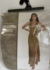 Golden Era Dress Womens Adult Standard Halloween Costume Dress BNIB