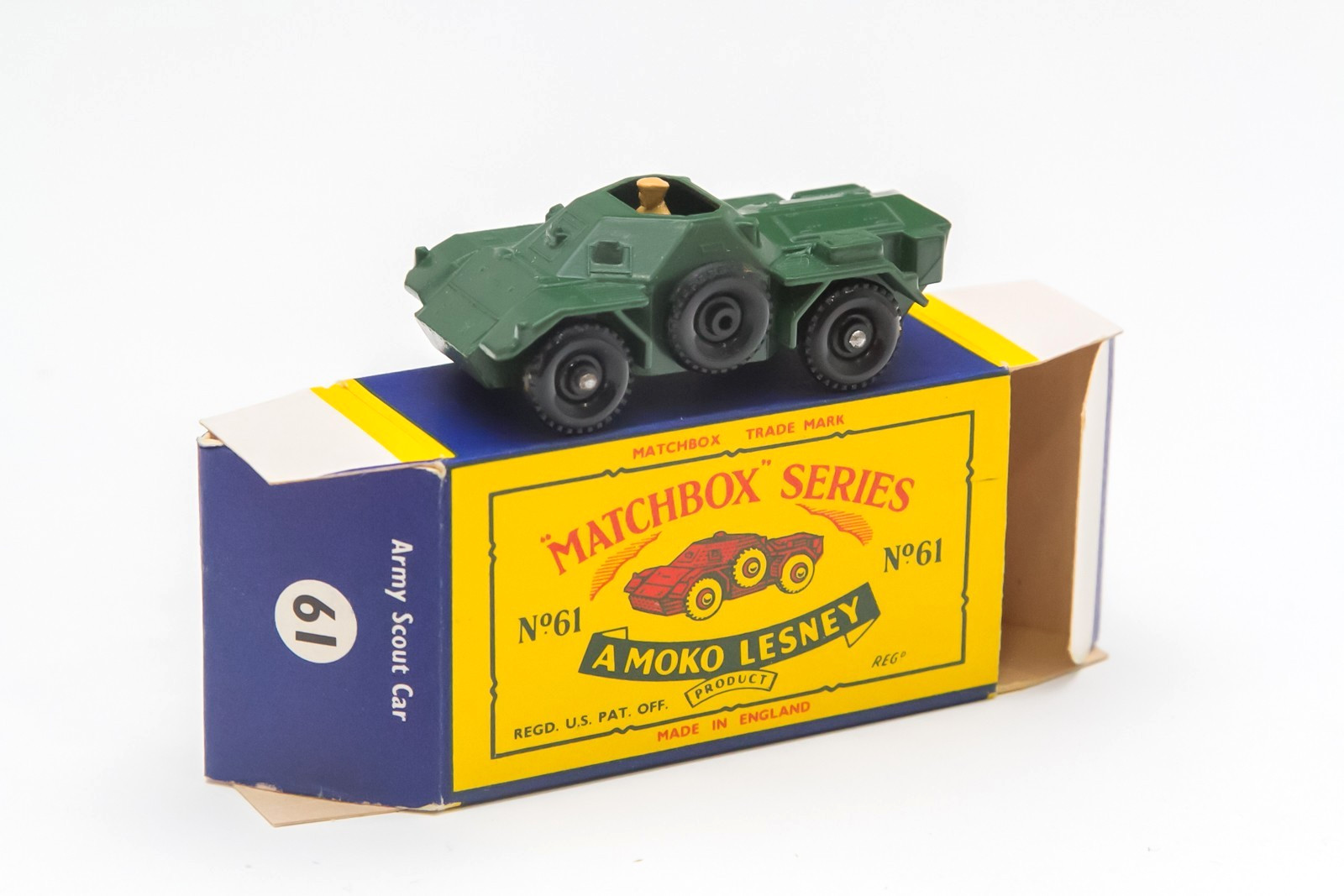 Matchbox 61a, Army Scout Car - Free Price Guide & Review