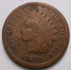 1869-P Indian Head Cent — photo from another recent sale