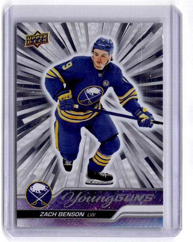 2023-24 Upper Deck Zach Benson #474 Rookie Outburst Silver