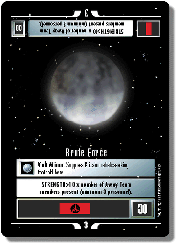Brute Force - Alternate Universe - Star Trek CCG 1E - Picture 1 of 6