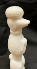 Avon Vintage Poodle Dog White Milk Glass Unforgettable Cologne Bottle Vintage