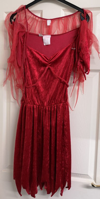 Mädchen Kostüm Alter 8 - 14 rot Kleid neu ohne Etikett von Fun World