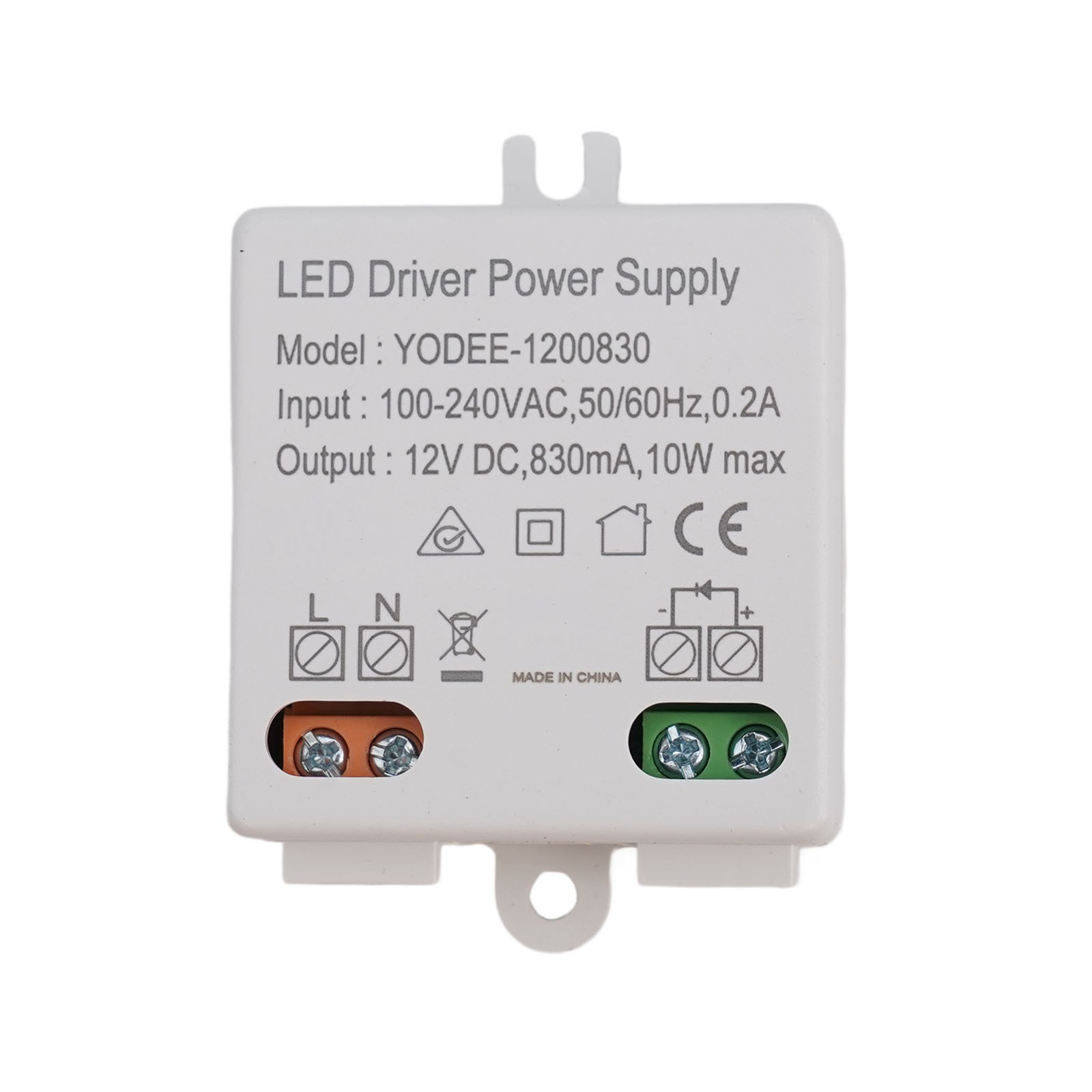 Energy Efficient Plastic LED Driver Power Supply for Constant Voltage Devices