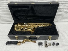Buescher BU-4 Alto Saxophone Gold Tone In Original Case
