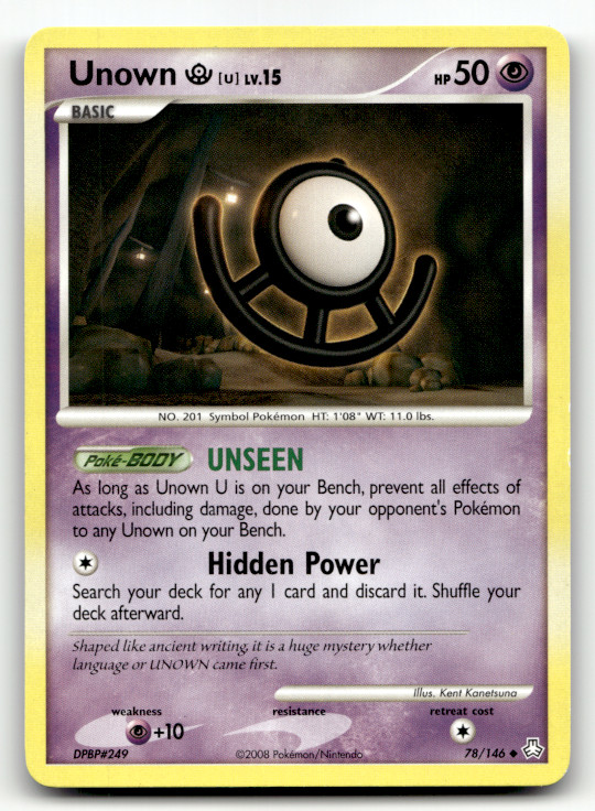 Unown (U) 78/146 Normal Uncommon Legends Awakened LP